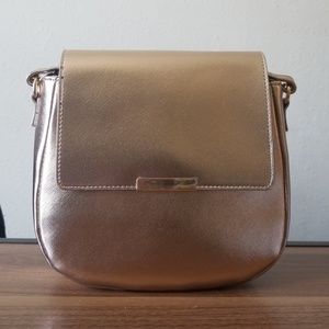 Rose gold cross body purse